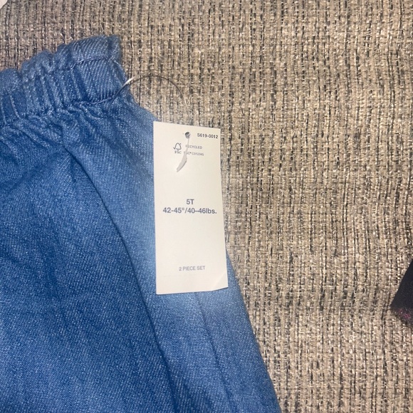 Mixed Girls' Skirt & Short Lot - Navy, Black, Pink, Chambray, Floral - Picture 8 of 11